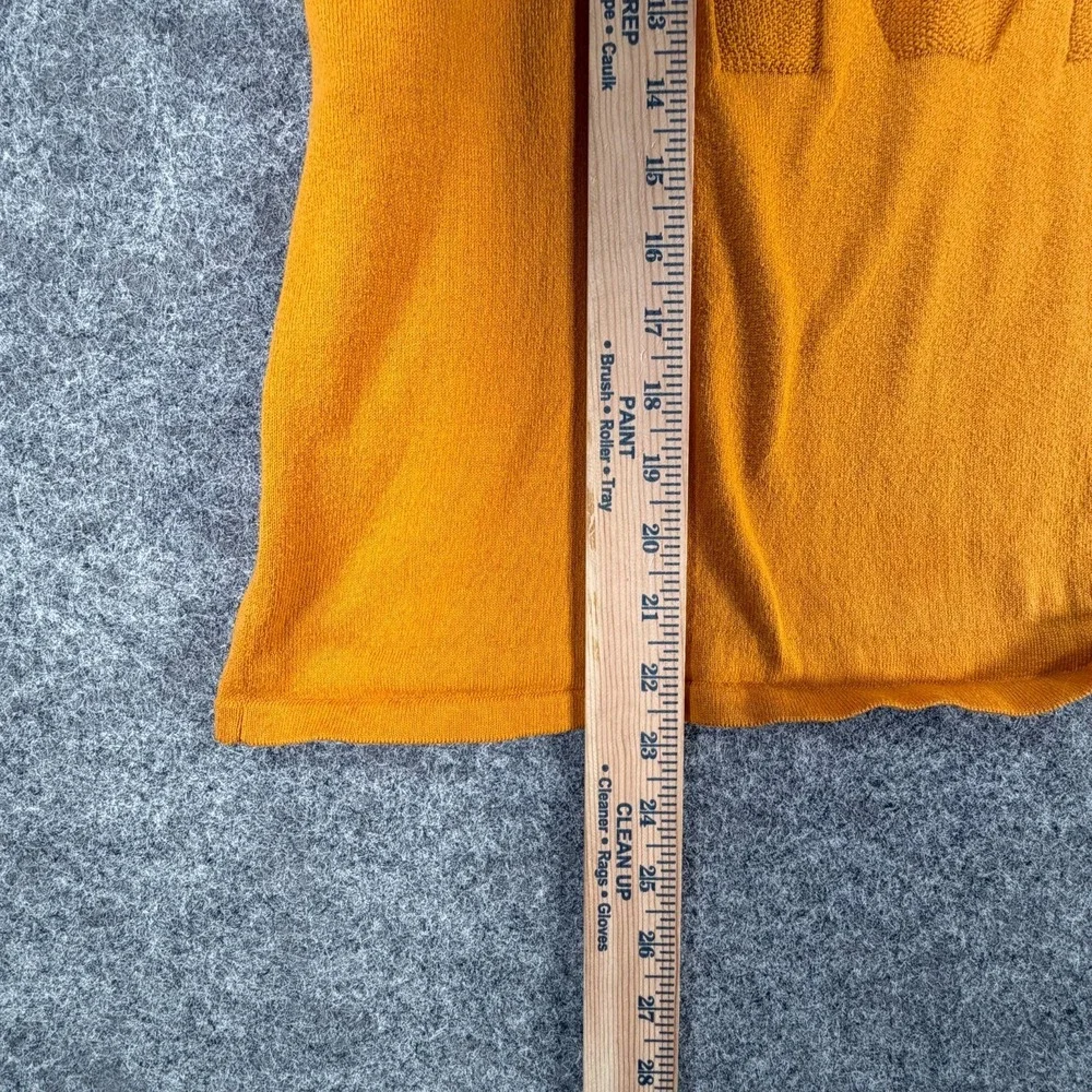 Michael‎ Kors Short-Sleeve Crop Top Womens XL Mustard Everyday Comfy Crewneck